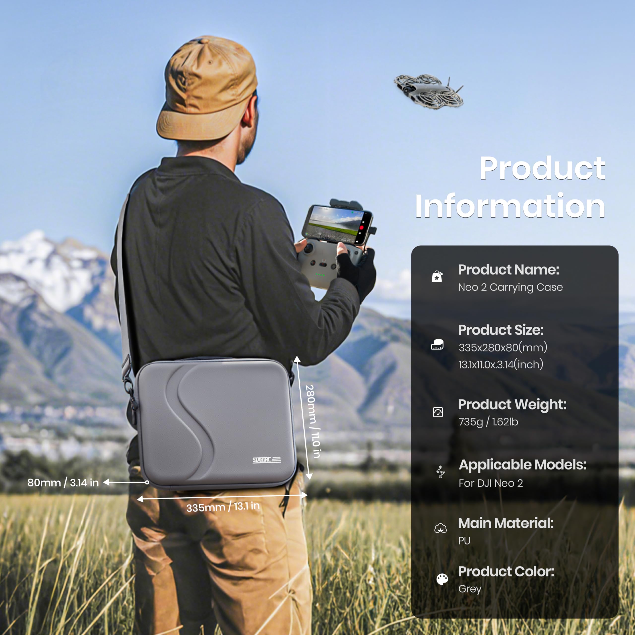 Drone Controller Hood - Чехол для аксессуаров DJI Neo 2