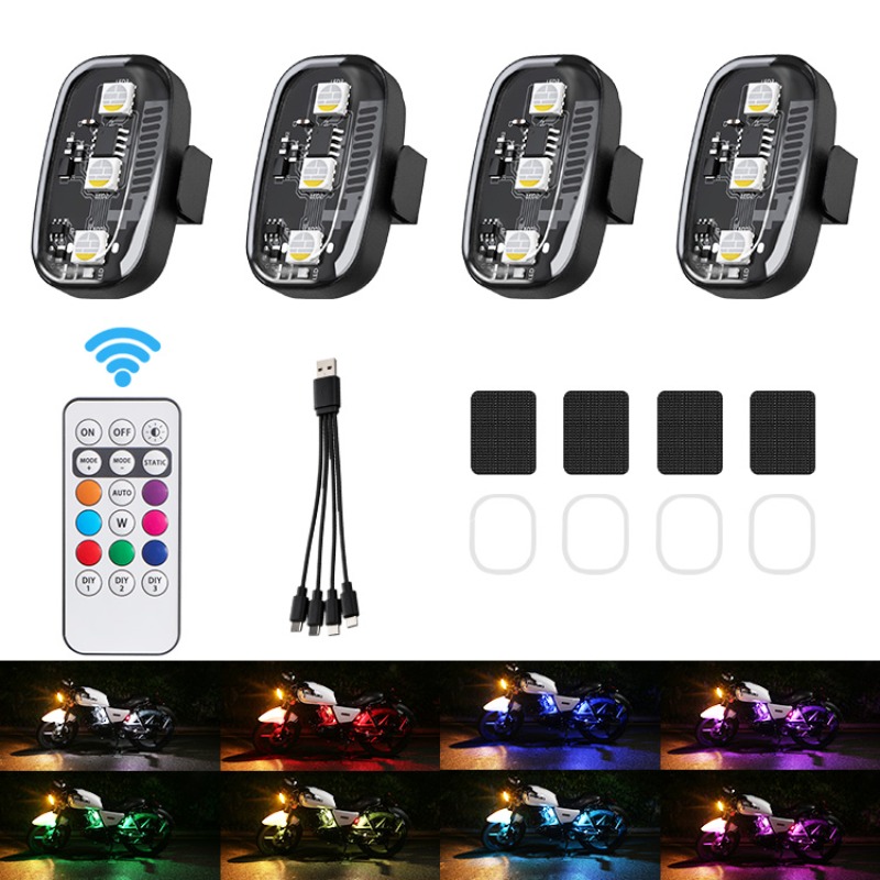 Drone Strobe Light - Дрессировочные RGB LED-фонари для мотоцикла с